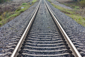 railway, sleepers level, roadway, road level