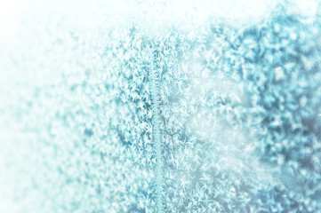 Frost pattern on a window. Background photo