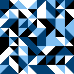 Dark blue seamless background with geometric shapes