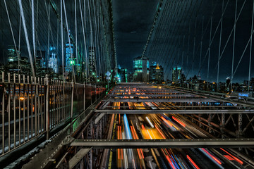 Brooklyn bridge by night