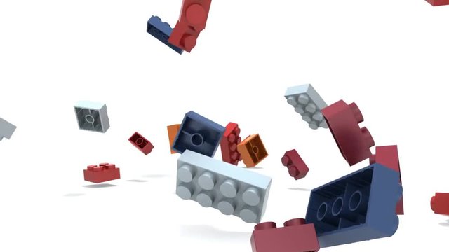 Plastic building blocks Animation