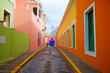 Fototapeta na wymiar Old San Juan Puerto Rico 