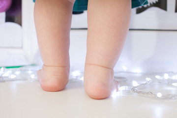 Beautiful soft chubby toddler legs