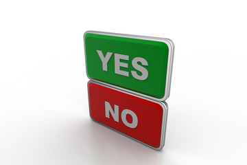 Yes no buttons