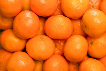 many oranges top view