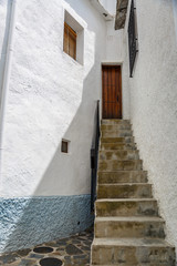Main entrance of a rustic house