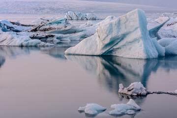Drifting ice blocks as a result of climate change © Joe McUbed
