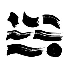 Black Ink Brush Strokes