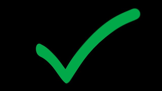 A green checkmark with embedded alpha channel.