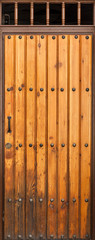 Old and rustic wooden door