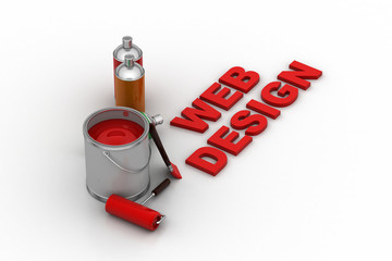 Designing concept with paint