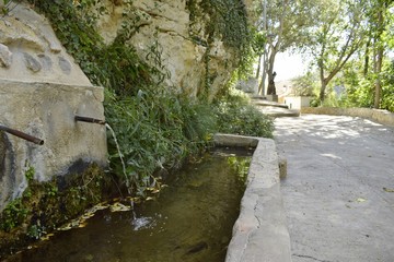 Fuente en la naturaleza
