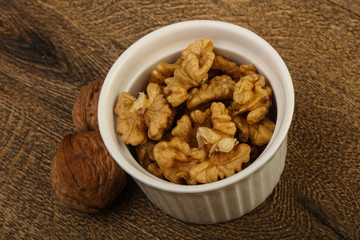 Opened walnuts