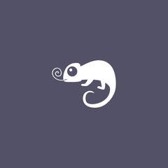 chameleon icon. animal sign