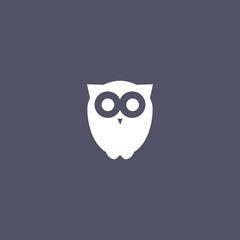 owl icon isolated. bird sign