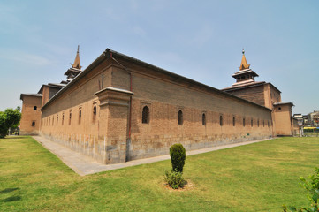 The Jamia Masjid of Srinagar in Kashmir
 - obrazy, fototapety, plakaty
