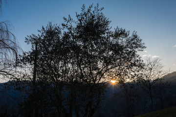 Tramoto in collina
