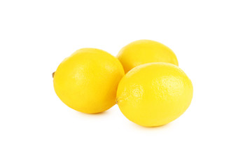 Lemon fruits isolated on a white background