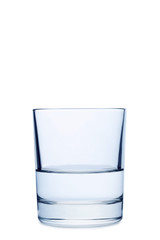 Glass with water isolated on a white