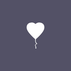 heart balloon icon