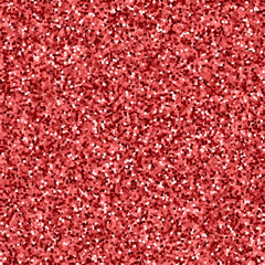 Red gold glitter. Scattered pattern on pink background. Vector illustration.