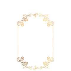 elegant victorian frame icon vector illustration design
