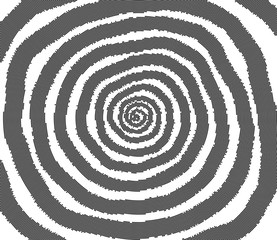 Circular Dots . Vector Spiral. Halftone pattern effect.