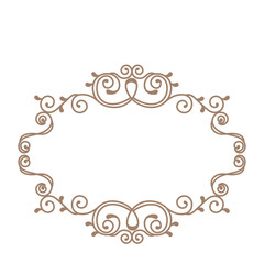 elegant victorian frame icon vector illustration design