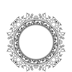 elegant victorian frame icon vector illustration design