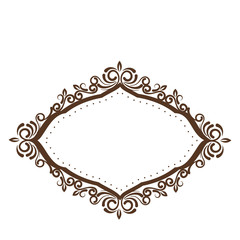 elegant victorian frame icon vector illustration design
