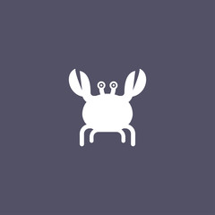 crab icon. sea animal