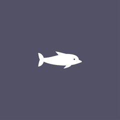 dolphin icon. ocean animal