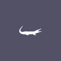 crocodile icon. animal sign
