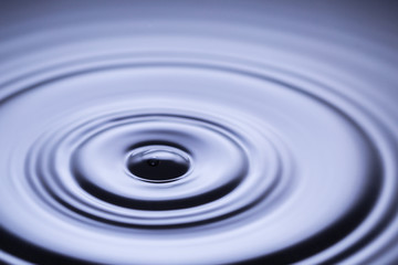 Droplet on water surface