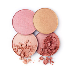 Golden and beige crushed blush or eye shadow