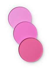 Pink blush isolated on white background