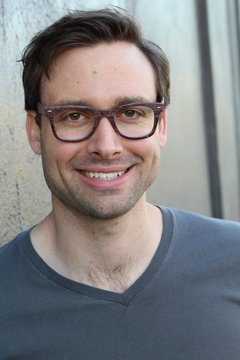 Handsome man wearing glasses portrait 