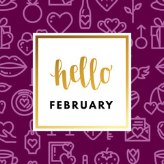 Valentine day greeting card.