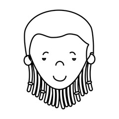 jamaican woman character icon vector illustration design