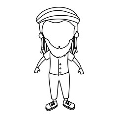 jamaican man character icon vector illustration design