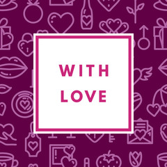 Valentine day greeting card.