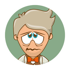 man character sixty style vector illustration design