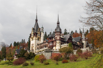 Fototapeta na wymiar Peles Pelisor Castle Romania