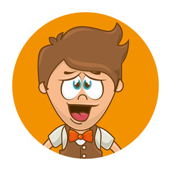 man character sixty style vector illustration design