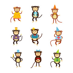 Obraz na płótnie Canvas Vector monkey icon.