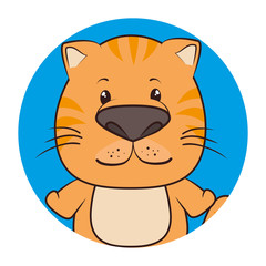 cute animal tender character vector illustration design