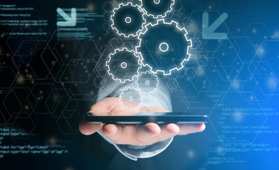 Concept of setting a technology interface with gear wheel