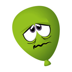 balloons air character icon vector illustration design