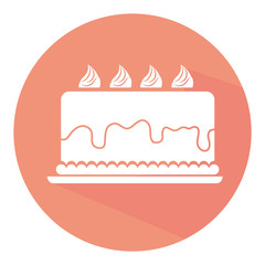 delicious cake birthday card vector illustration design