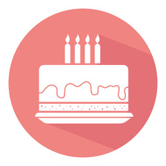 delicious cake birthday card vector illustration design